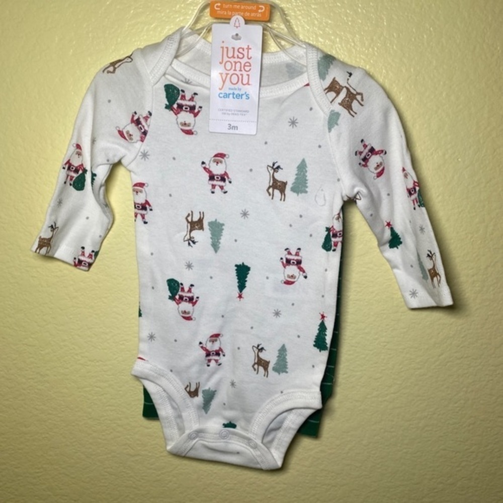BABY‎ carter’s just one you bodysuit santa’s favorite - Picture 4 of 6